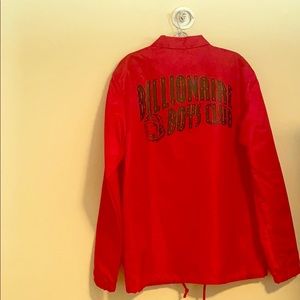 -New- Billionaire Boys Club Red Button Up Jacket